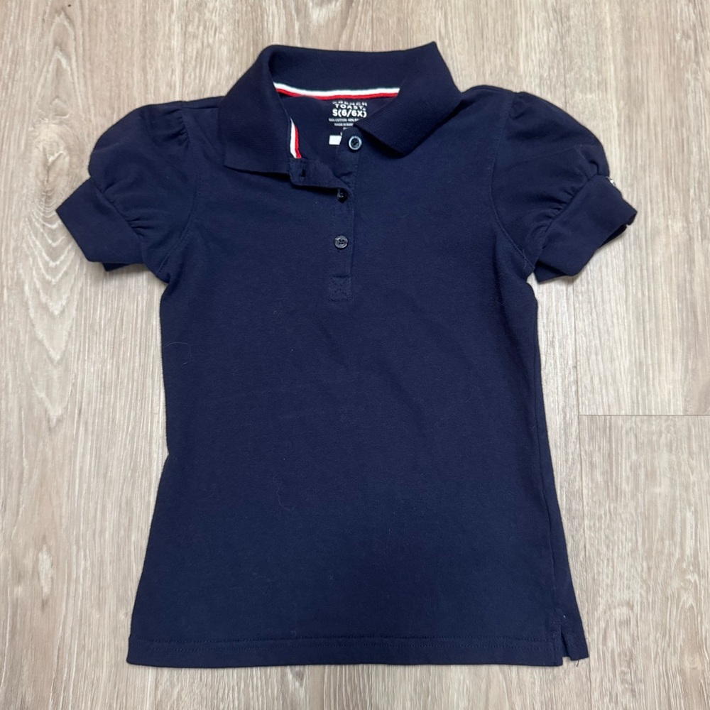 French Toast Dark Blue Kids Polo Shirt